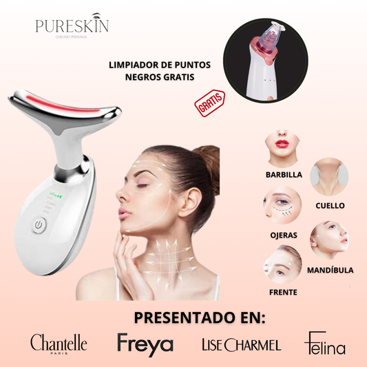 Masajeador Facial Lifting EMS + Limpiador de Puntos Negros (GRATIS)