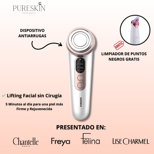 Dispositivo Antiarrugas + Limpiador de Puntos Negros (GRATIS)