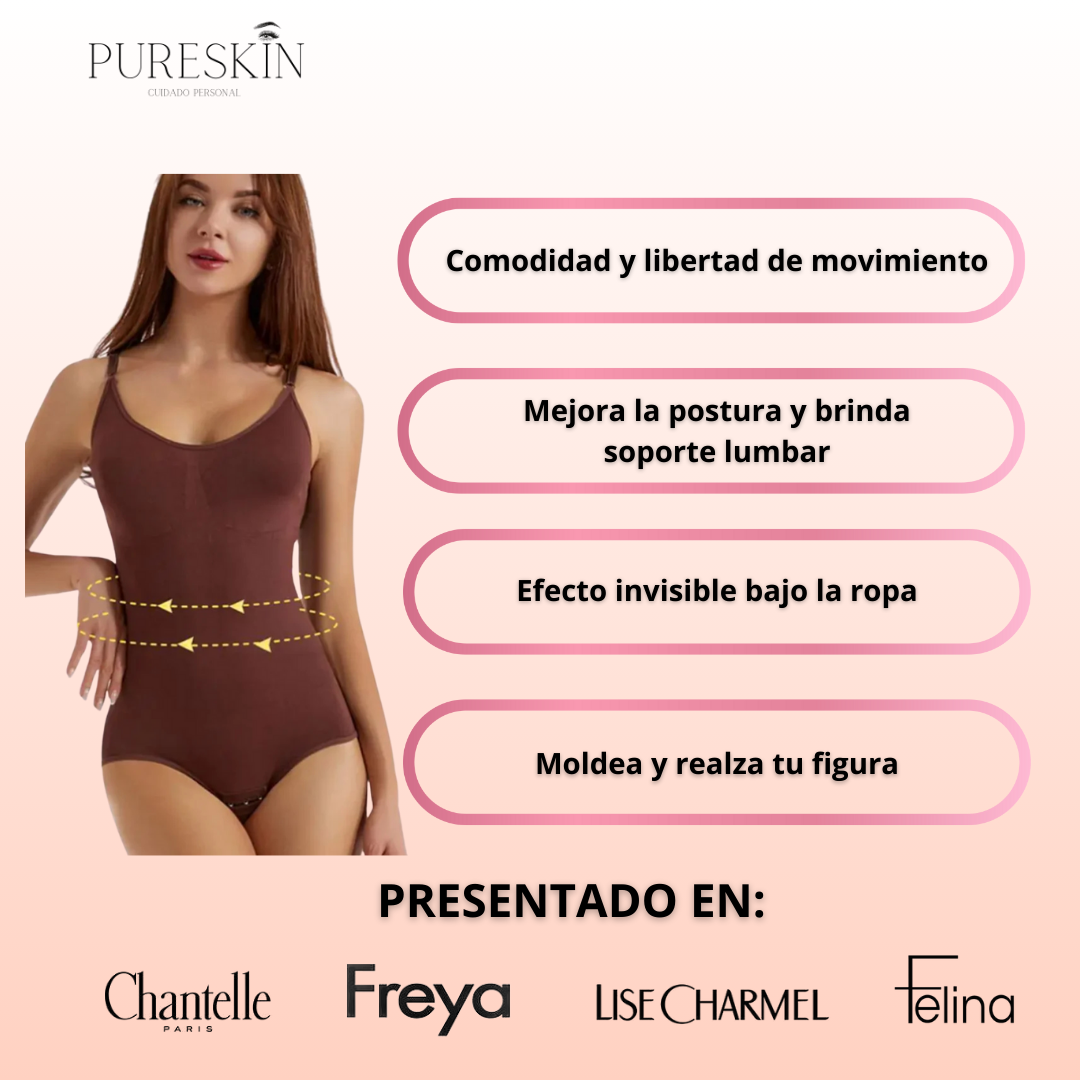 Body Reductor Mujer + Pack de 30 Parches Adelgazantes (GRATIS)
