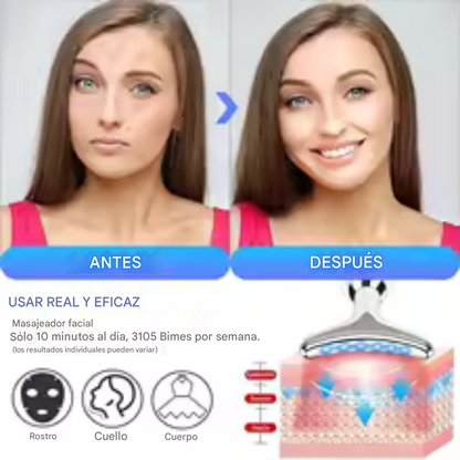 Masajeador Facial Lifting EMS + Limpiador de Puntos Negros (GRATIS)