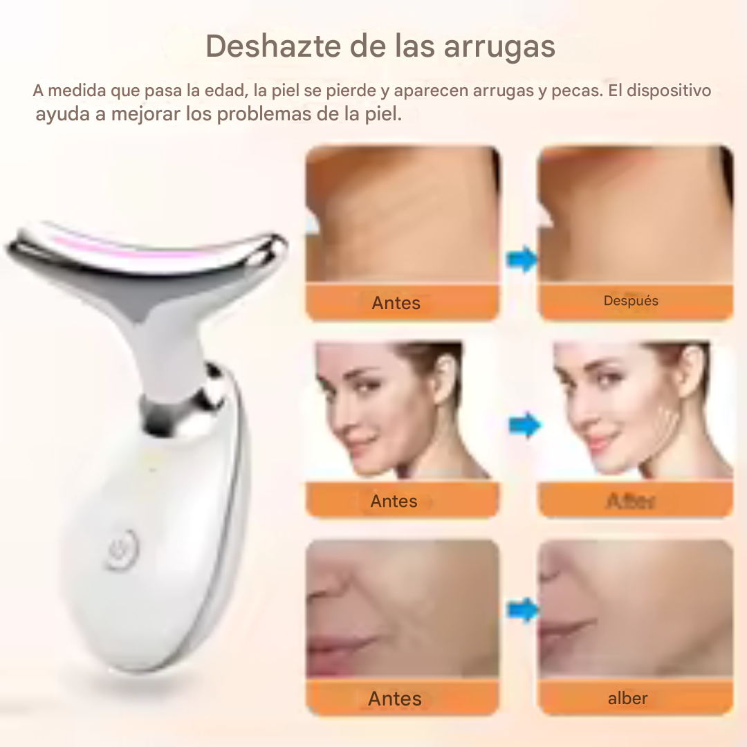 Masajeador Facial Lifting EMS + Limpiador de Puntos Negros (GRATIS)